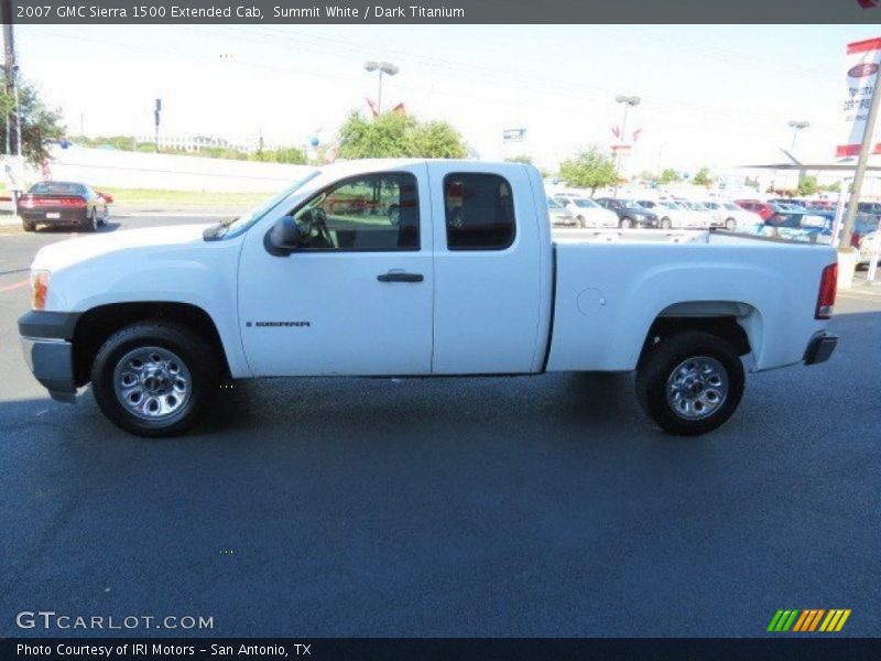Summit White / Dark Titanium 2007 GMC Sierra 1500 Extended Cab