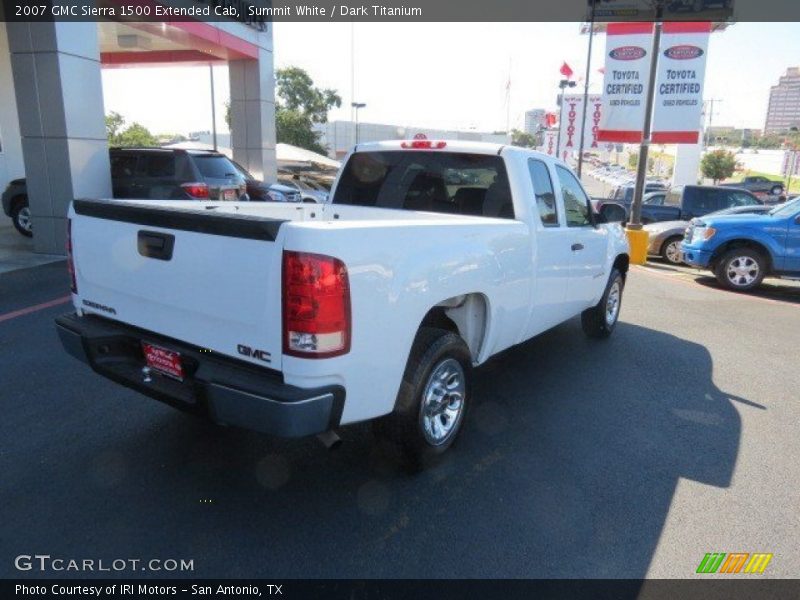 Summit White / Dark Titanium 2007 GMC Sierra 1500 Extended Cab