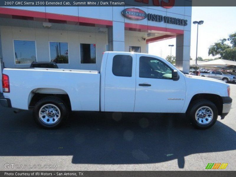 Summit White / Dark Titanium 2007 GMC Sierra 1500 Extended Cab