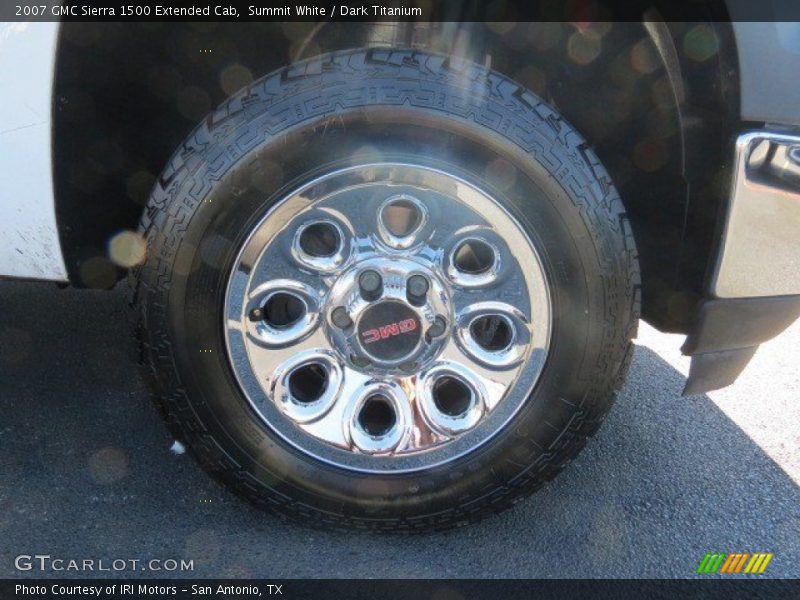 Summit White / Dark Titanium 2007 GMC Sierra 1500 Extended Cab