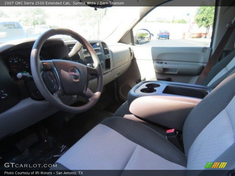 Summit White / Dark Titanium 2007 GMC Sierra 1500 Extended Cab