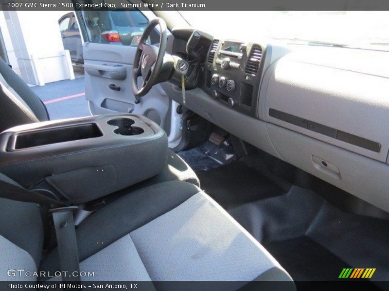 Summit White / Dark Titanium 2007 GMC Sierra 1500 Extended Cab