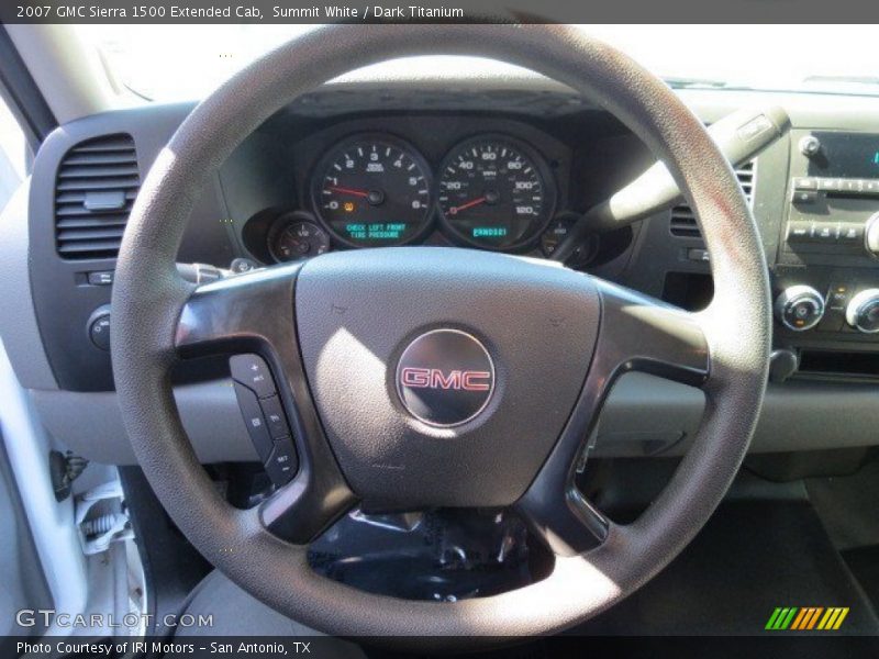 Summit White / Dark Titanium 2007 GMC Sierra 1500 Extended Cab