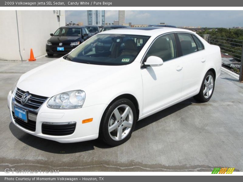 Candy White / Pure Beige 2009 Volkswagen Jetta SEL Sedan