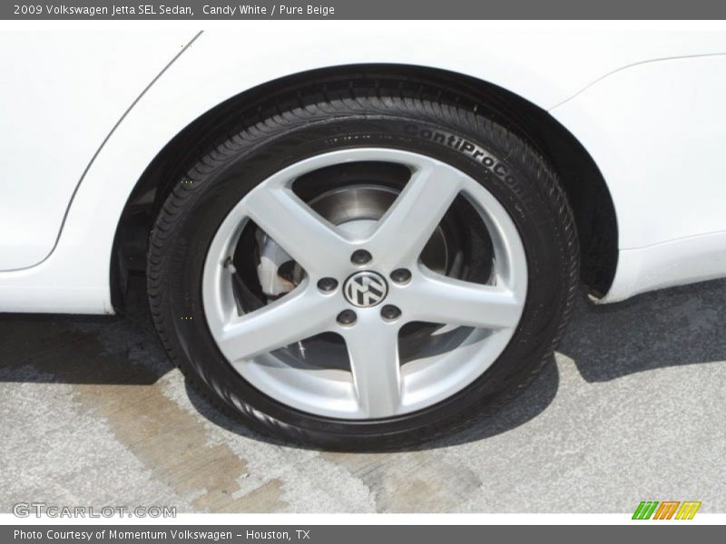 Candy White / Pure Beige 2009 Volkswagen Jetta SEL Sedan