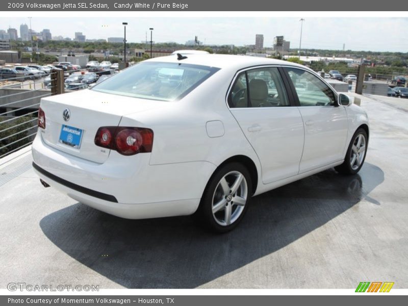 Candy White / Pure Beige 2009 Volkswagen Jetta SEL Sedan