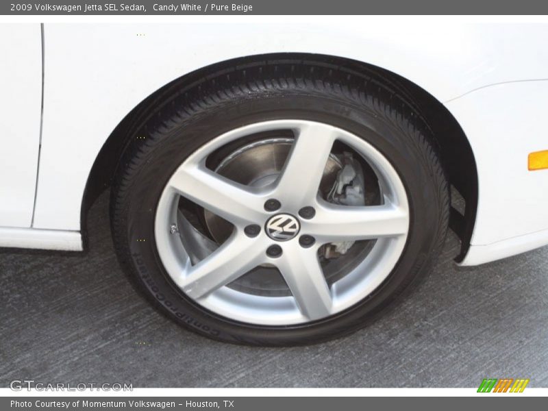 Candy White / Pure Beige 2009 Volkswagen Jetta SEL Sedan