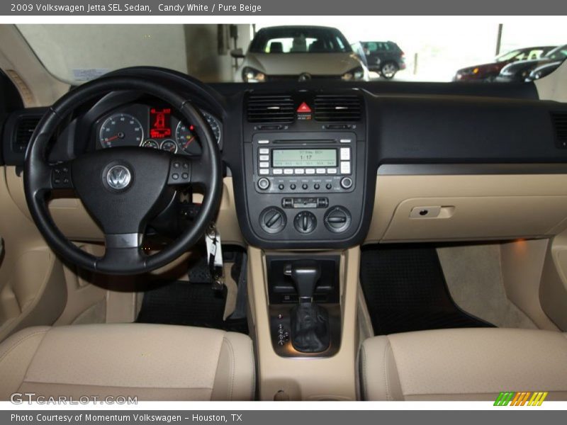 Candy White / Pure Beige 2009 Volkswagen Jetta SEL Sedan