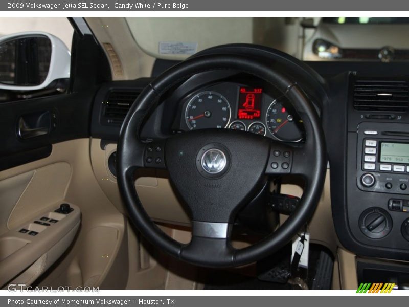 Candy White / Pure Beige 2009 Volkswagen Jetta SEL Sedan