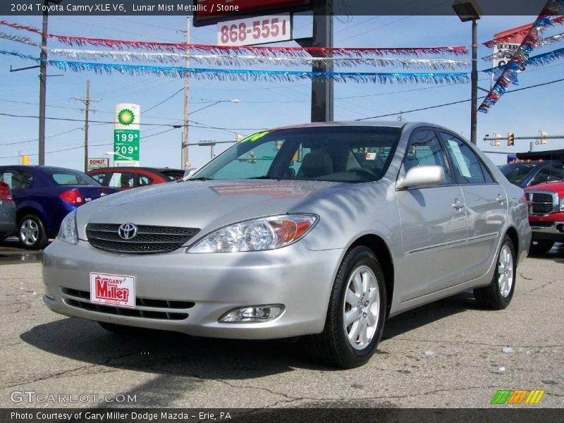 Lunar Mist Metallic / Stone 2004 Toyota Camry XLE V6