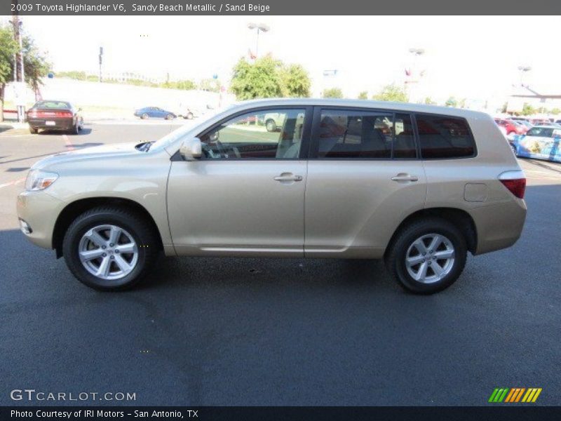 Sandy Beach Metallic / Sand Beige 2009 Toyota Highlander V6