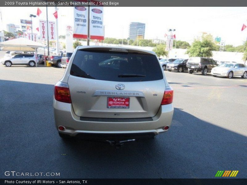 Sandy Beach Metallic / Sand Beige 2009 Toyota Highlander V6