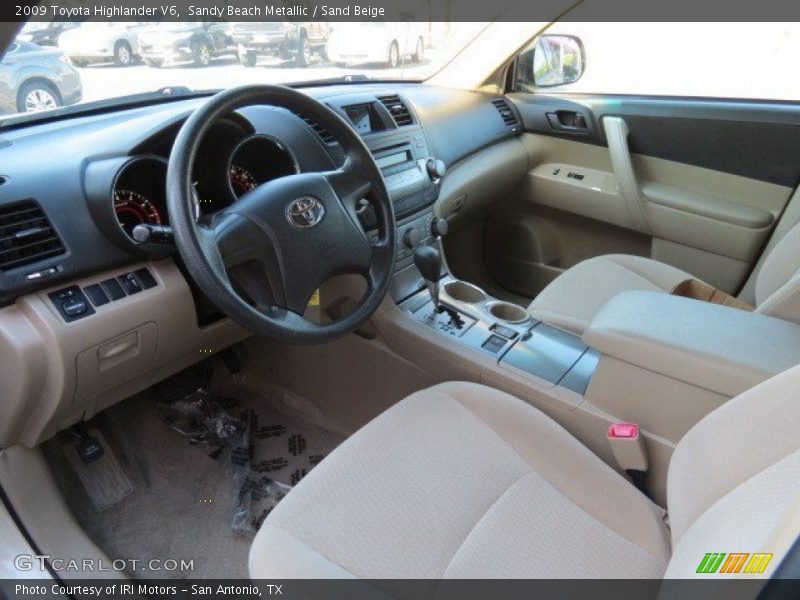 Sandy Beach Metallic / Sand Beige 2009 Toyota Highlander V6