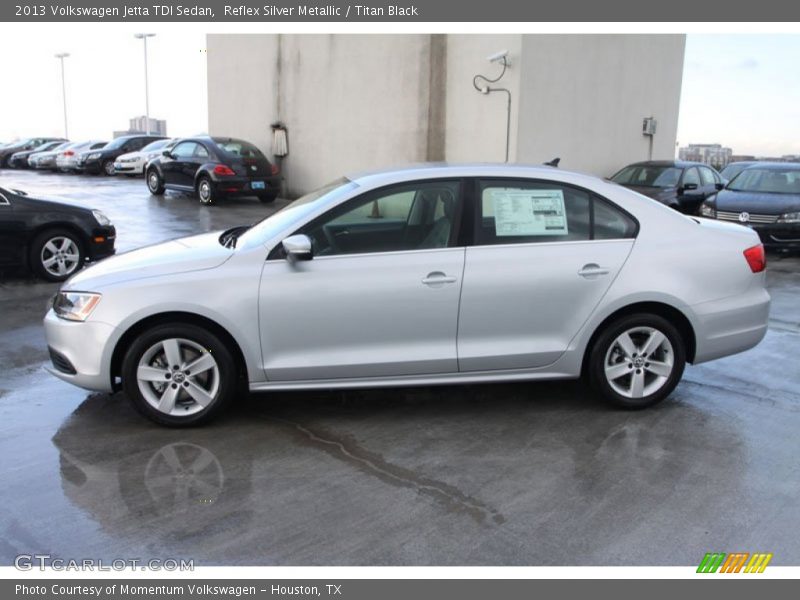 Reflex Silver Metallic / Titan Black 2013 Volkswagen Jetta TDI Sedan