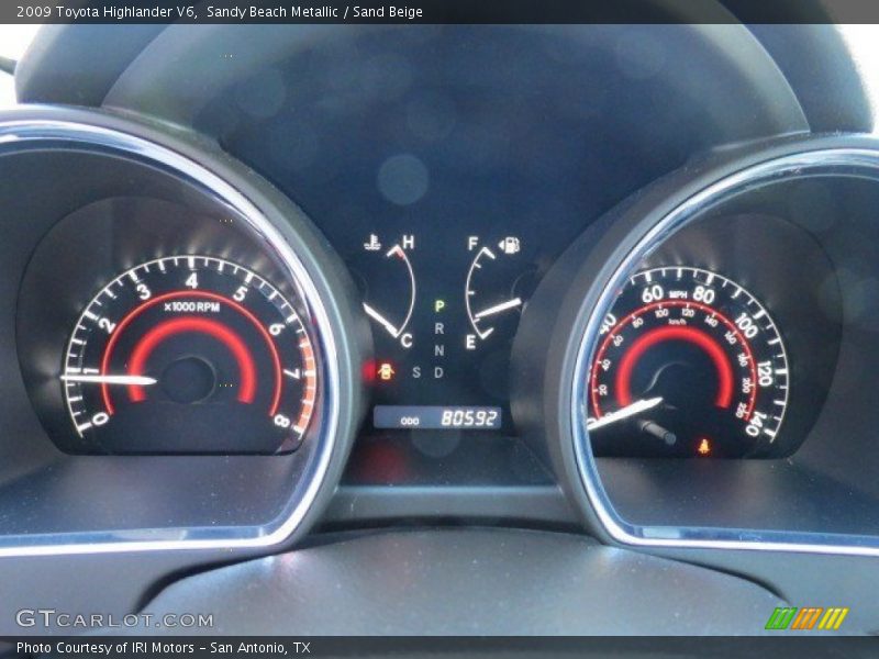 Sandy Beach Metallic / Sand Beige 2009 Toyota Highlander V6