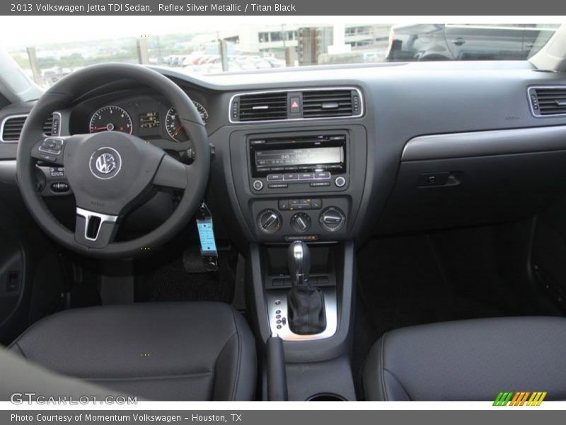 Reflex Silver Metallic / Titan Black 2013 Volkswagen Jetta TDI Sedan