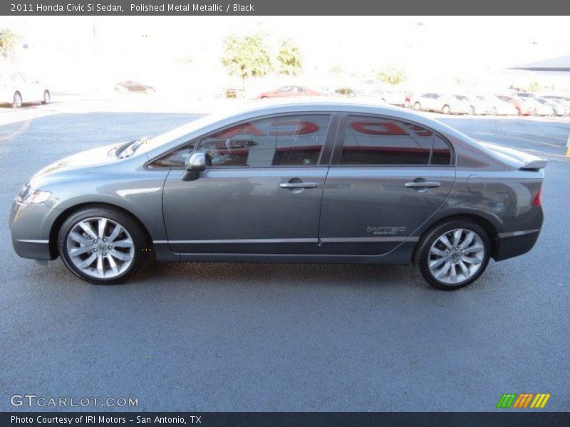 Polished Metal Metallic / Black 2011 Honda Civic Si Sedan