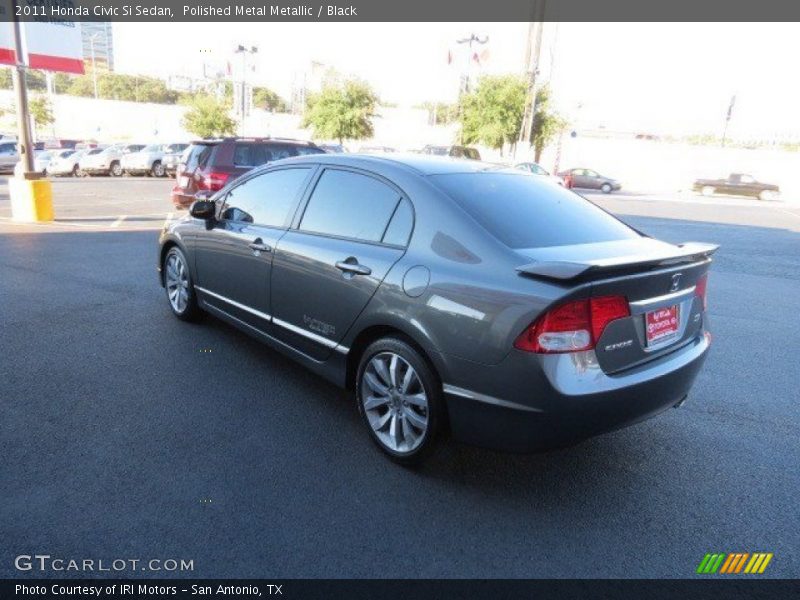 Polished Metal Metallic / Black 2011 Honda Civic Si Sedan