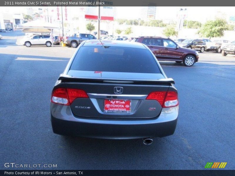 Polished Metal Metallic / Black 2011 Honda Civic Si Sedan