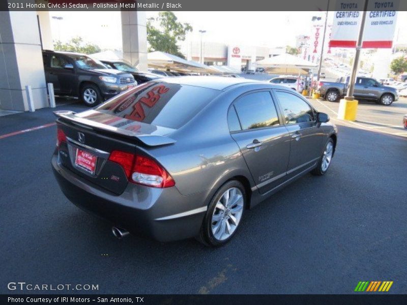 Polished Metal Metallic / Black 2011 Honda Civic Si Sedan