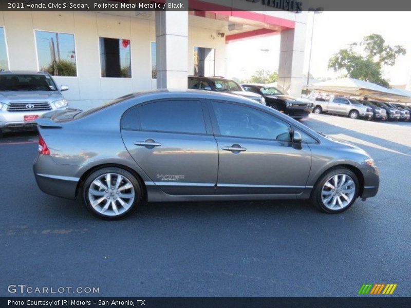 Polished Metal Metallic / Black 2011 Honda Civic Si Sedan
