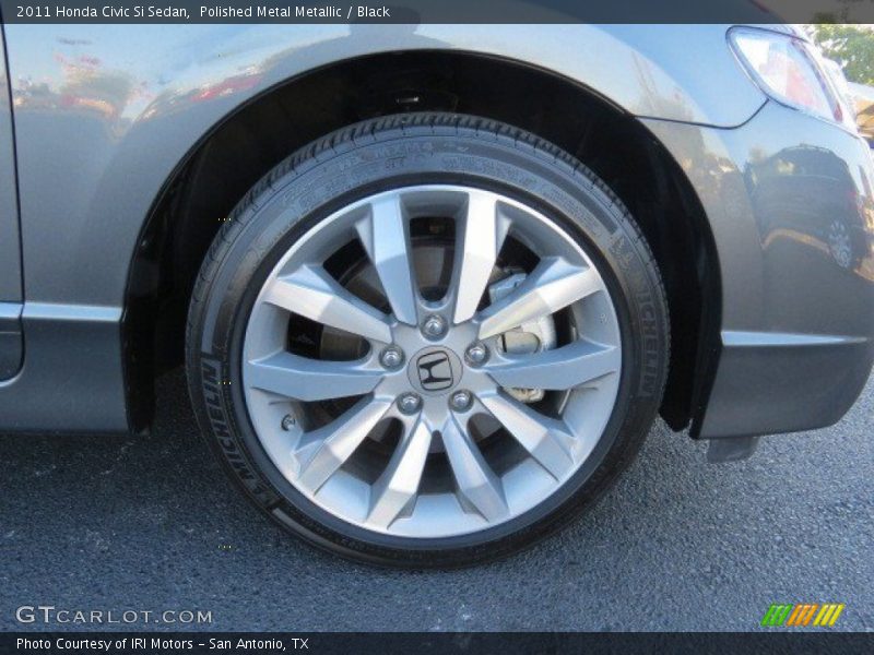 Polished Metal Metallic / Black 2011 Honda Civic Si Sedan