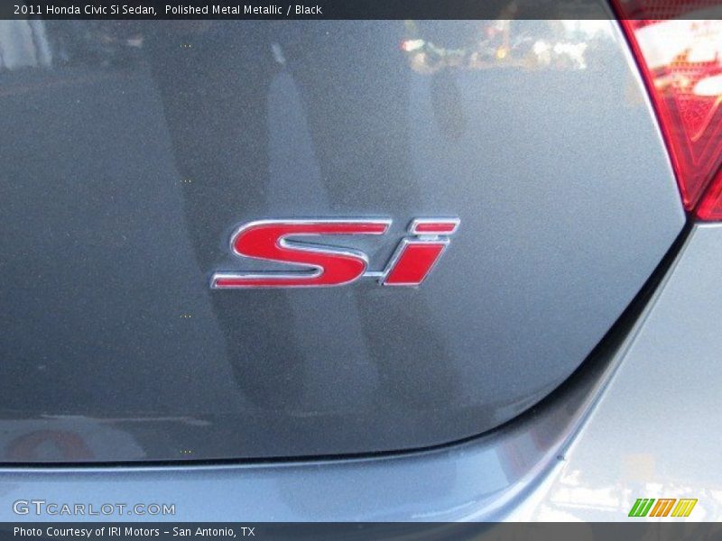 Polished Metal Metallic / Black 2011 Honda Civic Si Sedan