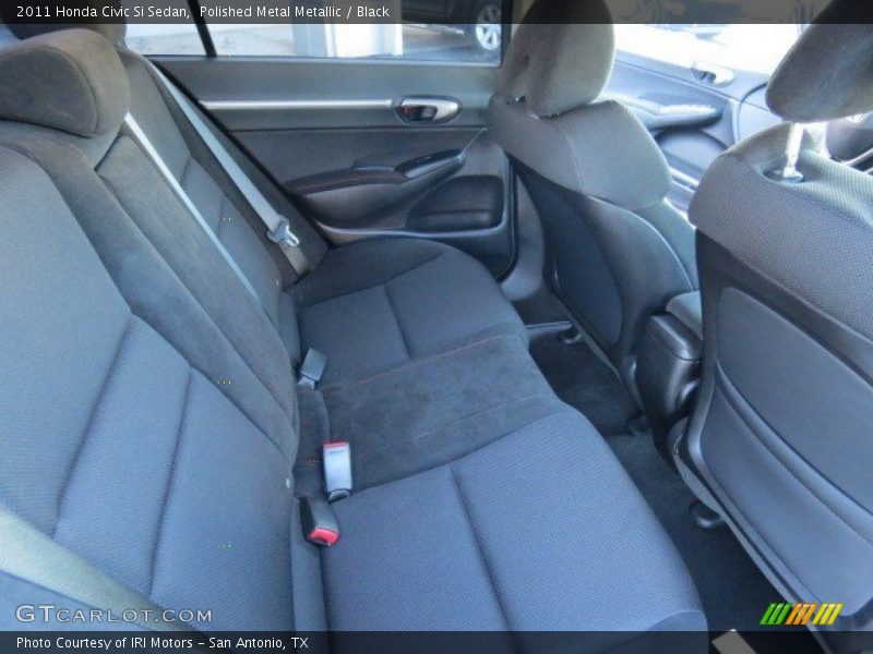 Polished Metal Metallic / Black 2011 Honda Civic Si Sedan