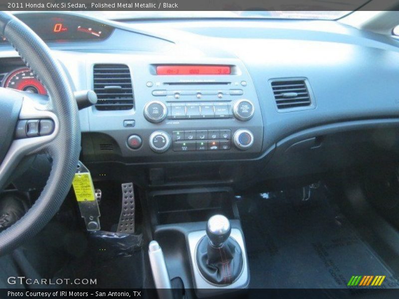 Polished Metal Metallic / Black 2011 Honda Civic Si Sedan
