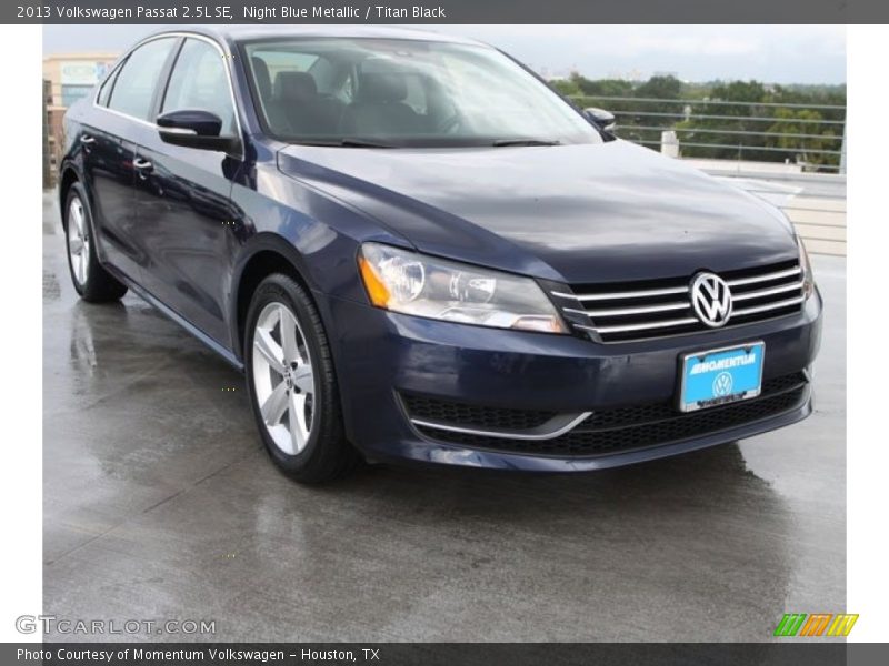 Night Blue Metallic / Titan Black 2013 Volkswagen Passat 2.5L SE