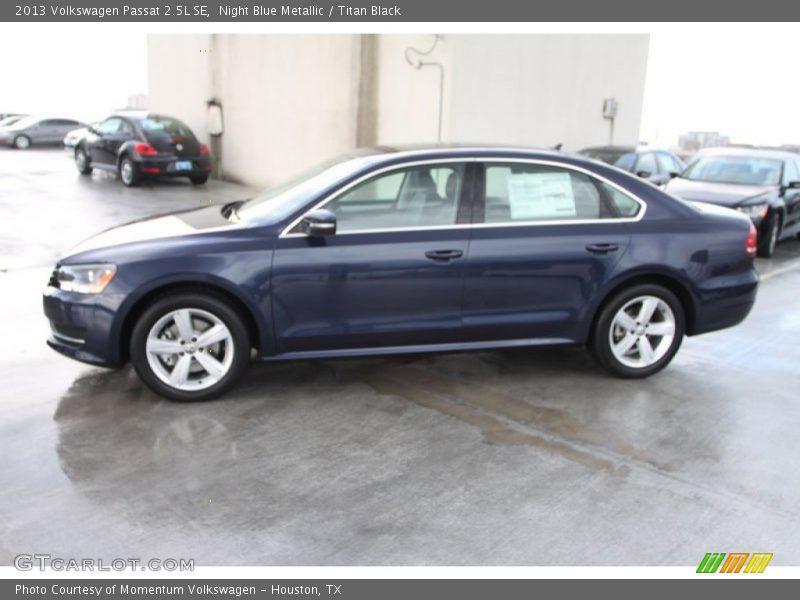 Night Blue Metallic / Titan Black 2013 Volkswagen Passat 2.5L SE