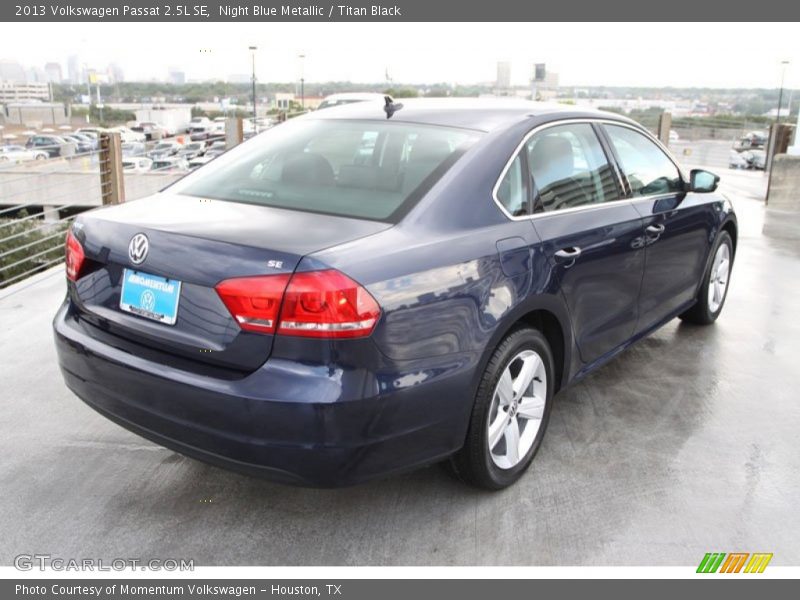 Night Blue Metallic / Titan Black 2013 Volkswagen Passat 2.5L SE
