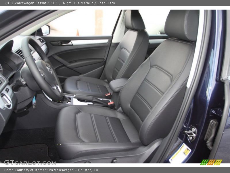 Night Blue Metallic / Titan Black 2013 Volkswagen Passat 2.5L SE