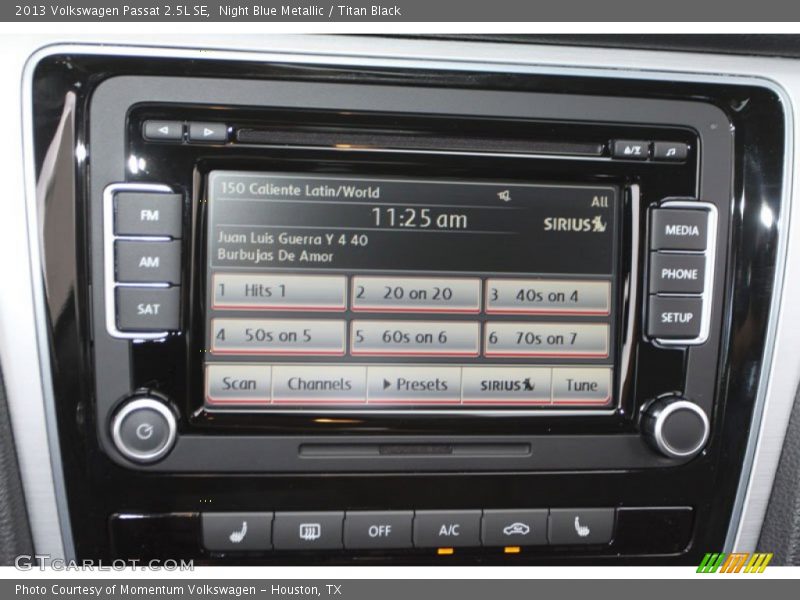 Night Blue Metallic / Titan Black 2013 Volkswagen Passat 2.5L SE