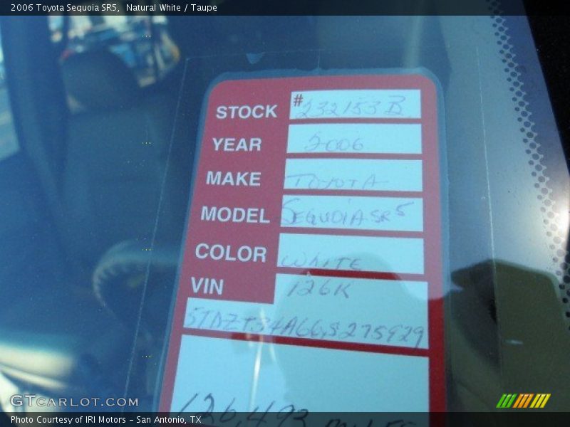 Natural White / Taupe 2006 Toyota Sequoia SR5