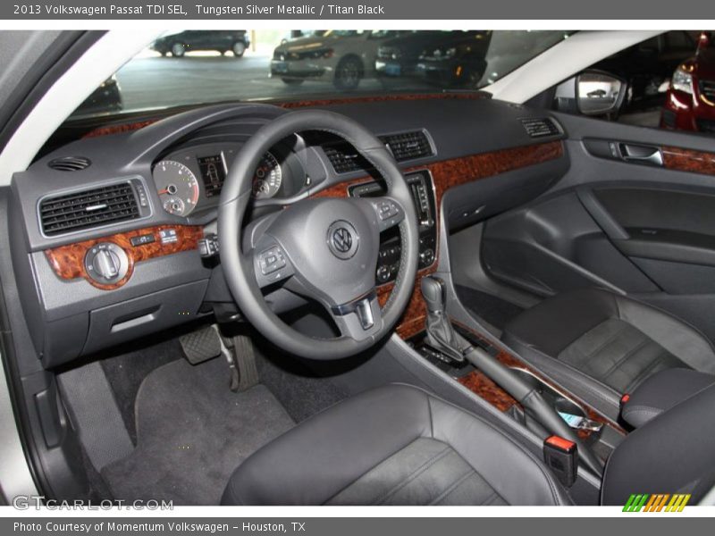 Tungsten Silver Metallic / Titan Black 2013 Volkswagen Passat TDI SEL