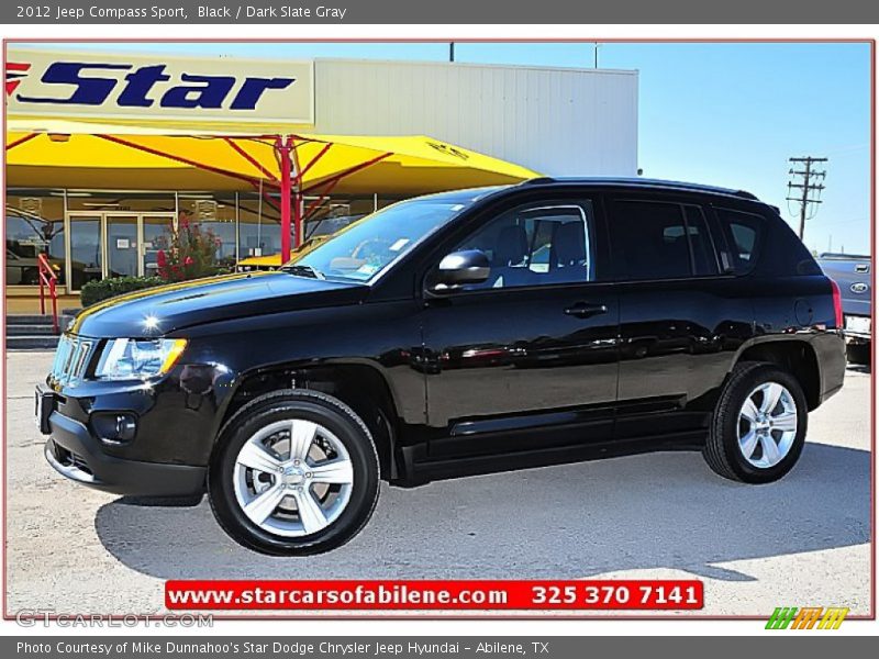 Black / Dark Slate Gray 2012 Jeep Compass Sport