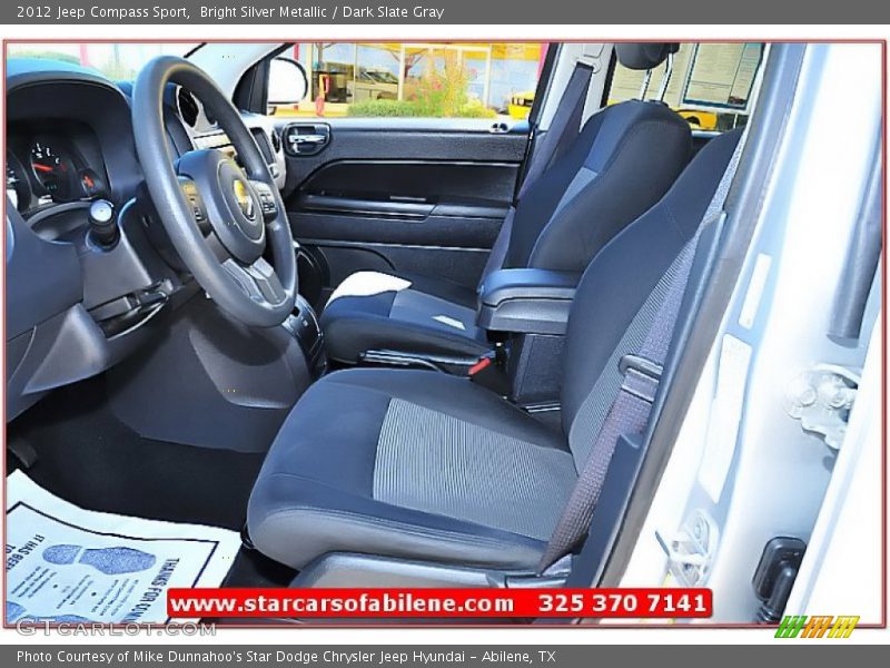 Bright Silver Metallic / Dark Slate Gray 2012 Jeep Compass Sport