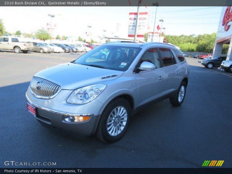 Quicksilver Metallic / Ebony/Ebony 2010 Buick Enclave CXL