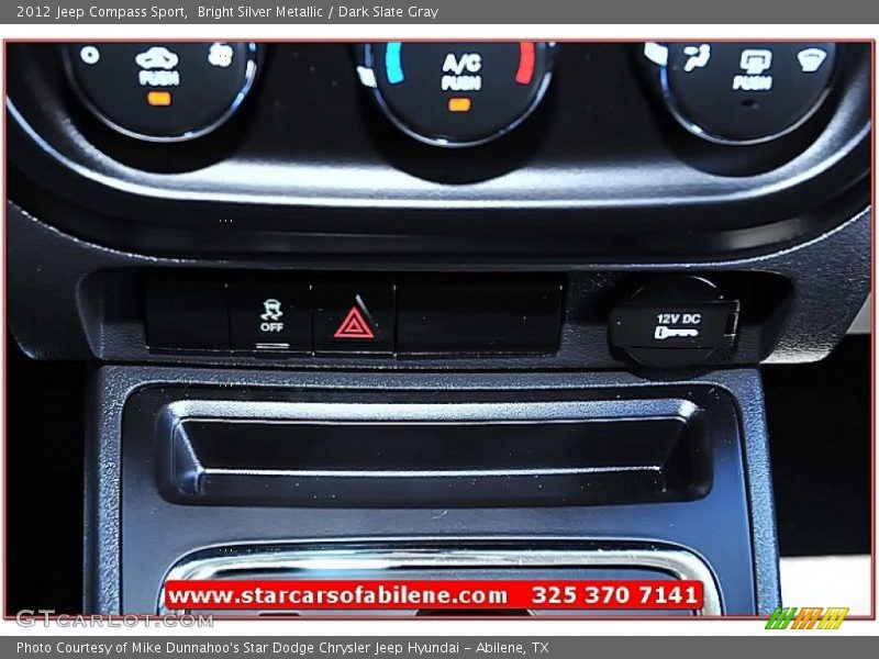 Bright Silver Metallic / Dark Slate Gray 2012 Jeep Compass Sport