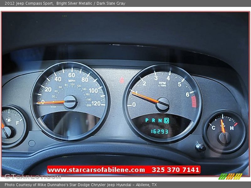Bright Silver Metallic / Dark Slate Gray 2012 Jeep Compass Sport