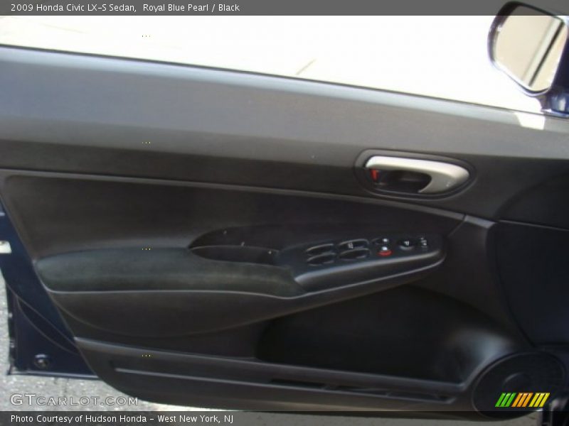 Royal Blue Pearl / Black 2009 Honda Civic LX-S Sedan