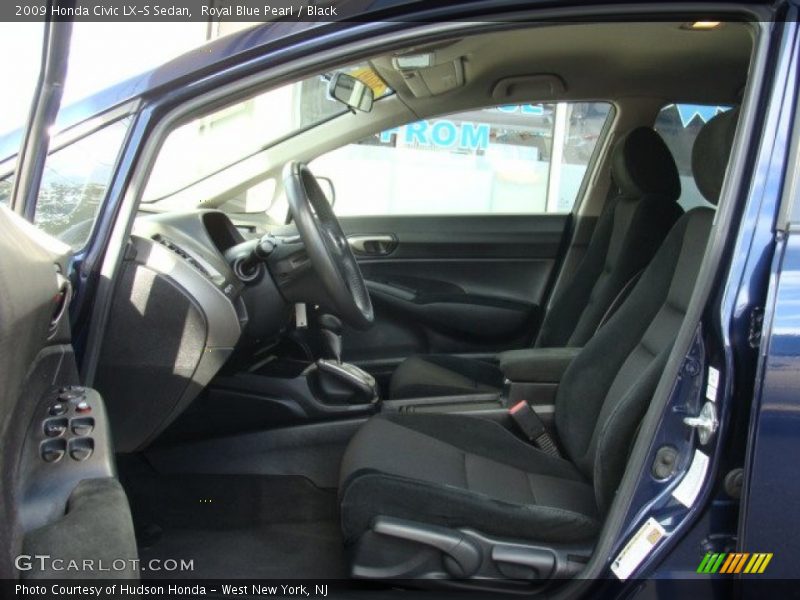 Royal Blue Pearl / Black 2009 Honda Civic LX-S Sedan