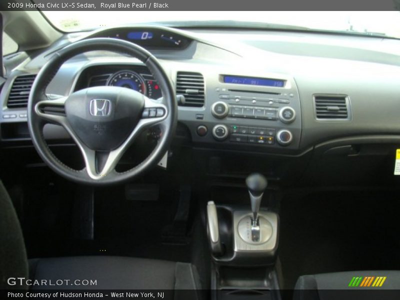 Royal Blue Pearl / Black 2009 Honda Civic LX-S Sedan