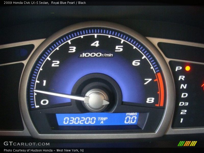 Royal Blue Pearl / Black 2009 Honda Civic LX-S Sedan