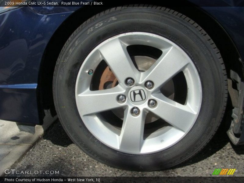Royal Blue Pearl / Black 2009 Honda Civic LX-S Sedan