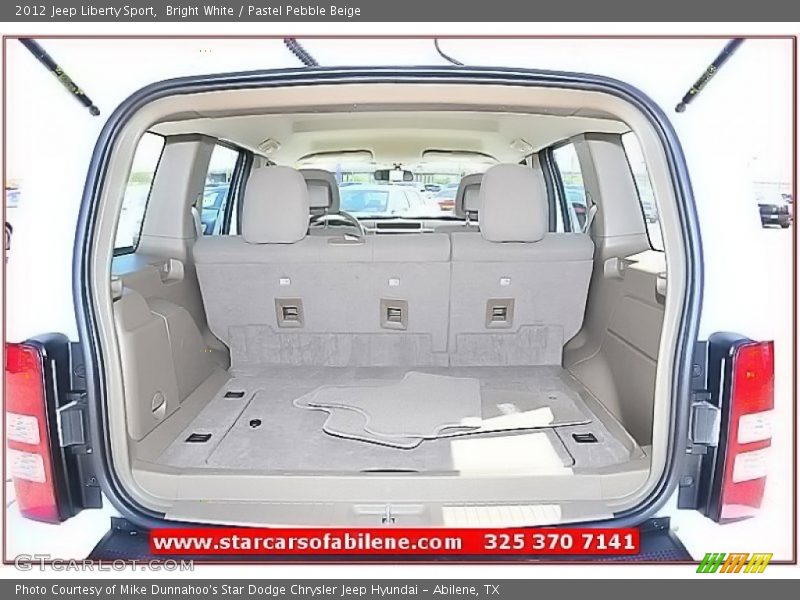 Bright White / Pastel Pebble Beige 2012 Jeep Liberty Sport