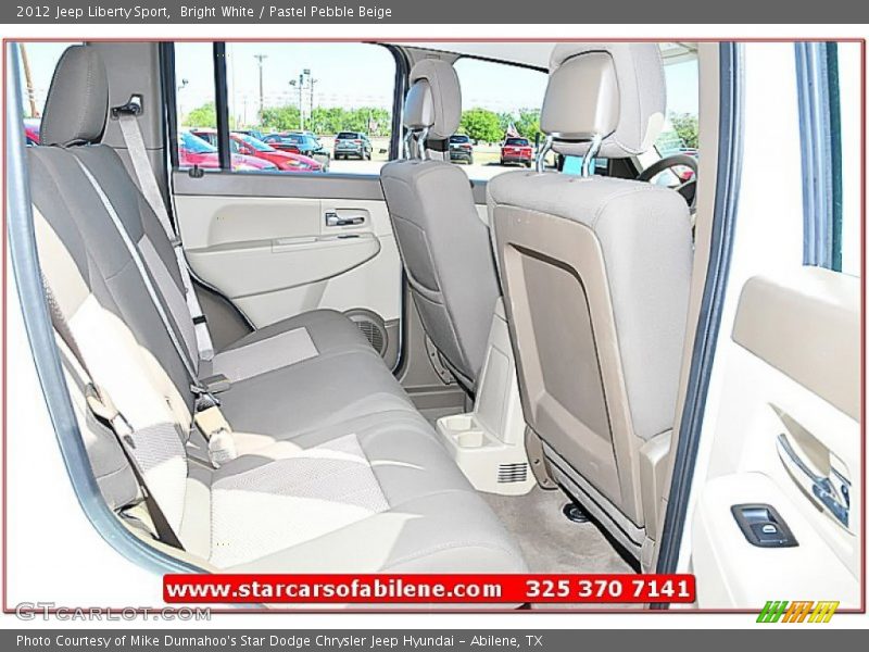 Bright White / Pastel Pebble Beige 2012 Jeep Liberty Sport