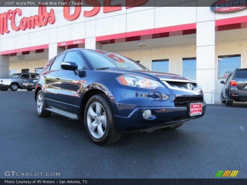 Royal Blue Pearl / Taupe 2007 Acura RDX