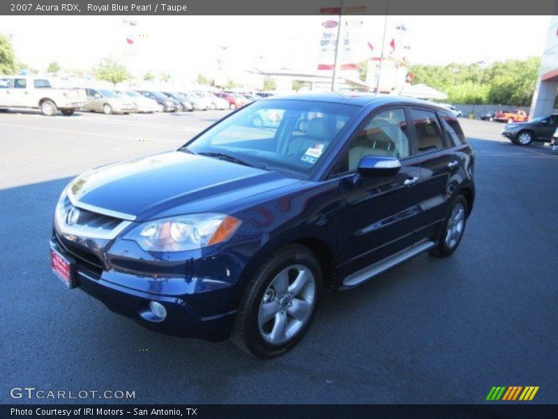 Royal Blue Pearl / Taupe 2007 Acura RDX